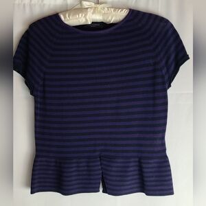 Piazza Sempione Cotton Striped T-shirt - Size: US6 - lT 42
